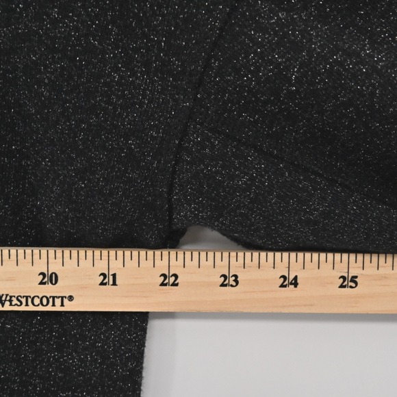 American Eagle Black Shimmer Sweater Womens Size M Cotton Blend Sweatshirt Style - Picture 3 of 12